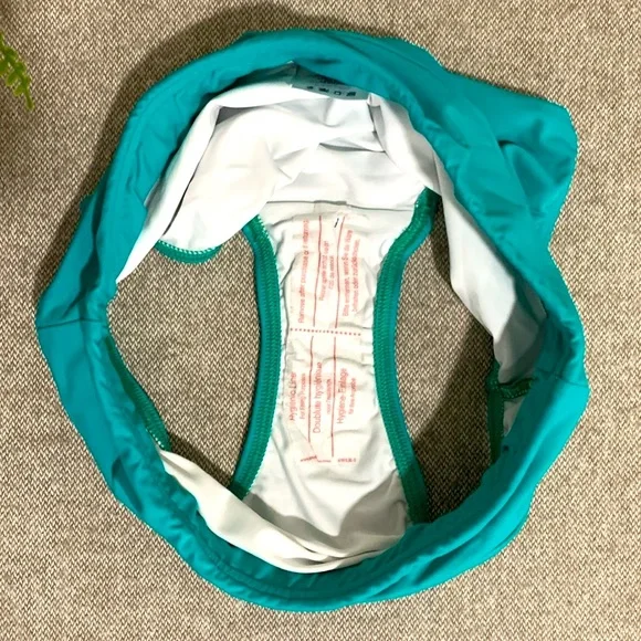 Lands End Aqua Jade Women's Tummy Control High
Waisted Bikini Bottom 4 NWOT - Picture 7 of 7